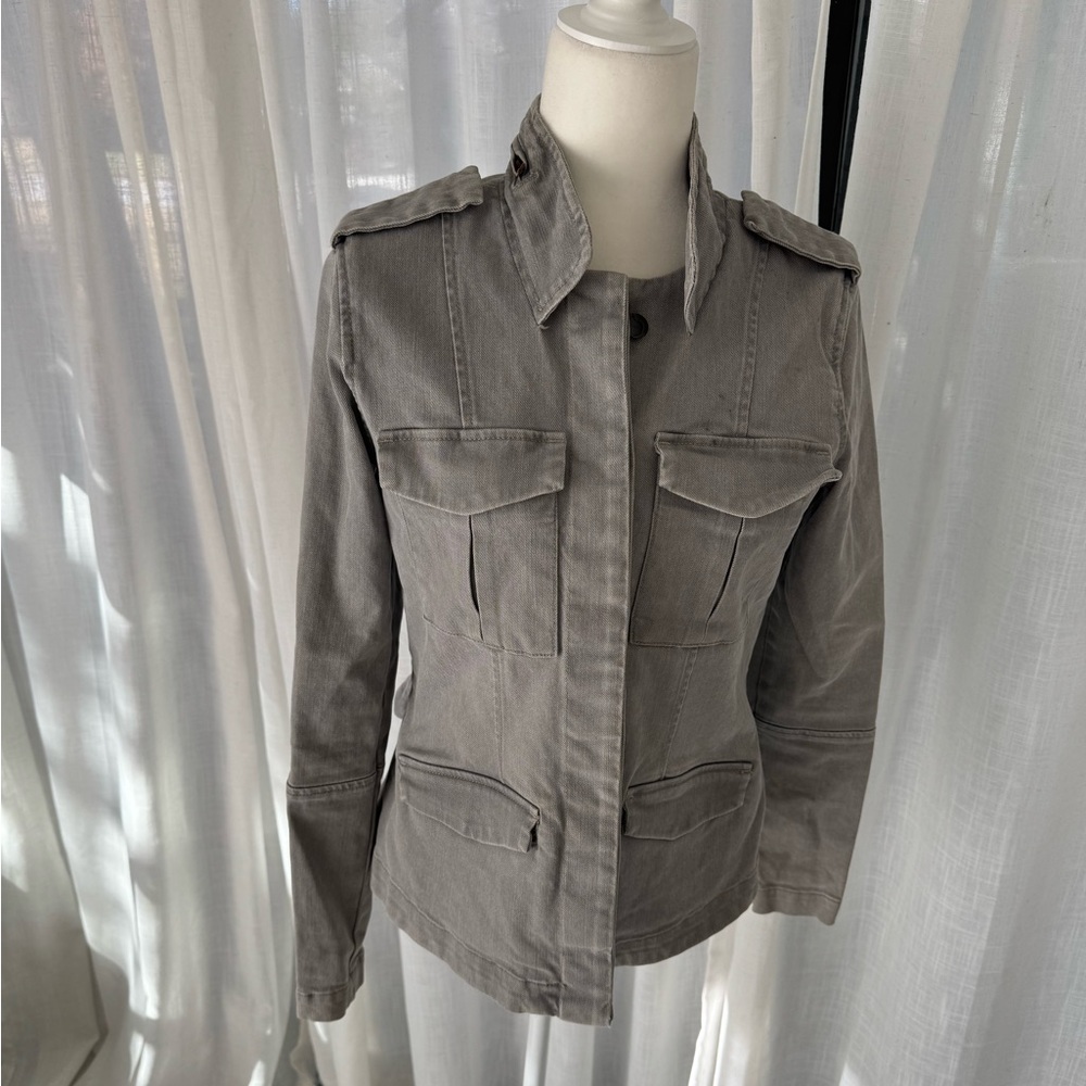 Joe's Jeans Gray Utility Jacket - Picture 3 of 14